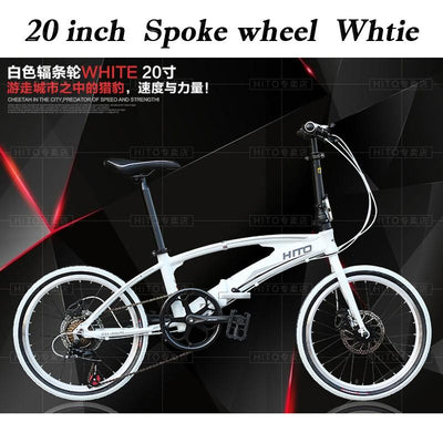 Hito X6 20/22 Inch Foldable Bicycle Shimano 7-speed Variable Speed Bicycle Ultra-light Aluminum