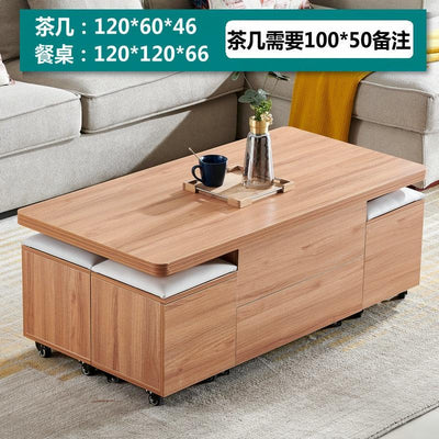 Lift Tea Table Modern Simple Small House Folding Retractable Storage Fire Stone Tea Table Dual