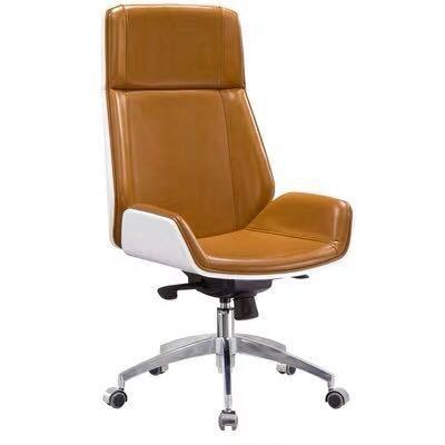 Happy Eulogy Nordic Office Boss Chair Modern Minimalist Big Class Meeting Back Chair Leather Can Lie