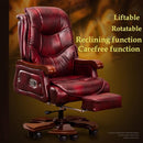 Special Offer Office Chair Leather Computer Chair Cowhide Swivel Boss Large Chair 7 Massage Spots