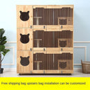 Solid Wood Villa Display Cat House Breeding Foster Cage Pet Cabinet