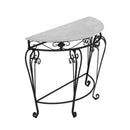 Nordic Light Luxury Ins Simple Iron Porch Against the Wall Modern Hallway Corridor Semi-round Table