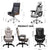 Reclining Computer Chair Office Chair With Emulsion Seat Backrest Ergonomic Massage Chair Home