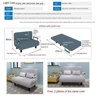 Folding Sofa Bed Dual-use Single Simple Family Double Nap Theme Portable Lazy Lounge Ruse Lunch