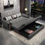 Solid Wood Multi-functional Sofa Bed Living Room Dual-use Foldable Nordic Fabric Internet Popular