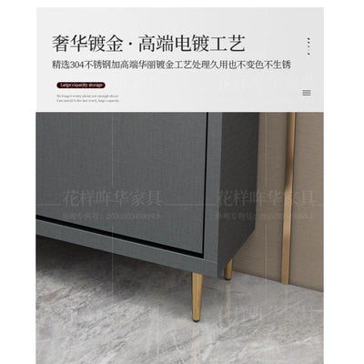 YONGQI Light Luxury Shoe Cabinet Ultra-thin Tipping Shoe Cabinet Simple Five-layer Large-capacity