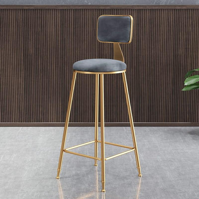 SEVEN Nordic Bar Chair Simple Modern Bar Chair High Stool Family Back High Chair Dining Chair Net