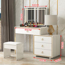 SENBIJU Internet Dresser Bedroom Modern Simple Celebrity Ins Style Makeup Table Small Apartment