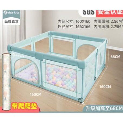 BabyDairy Safety Folding Baby Playpen Baby Play Yard Toddler Indoor Home Park Anti-fall Indoor