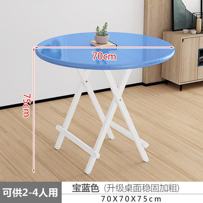 Foldable Table Round Home Dinning Folding Outdoor And Portable Stall Small Simple Dining Table