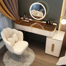 YICHANG LED Nordic Dressing Table Network Red Make Up Table Small Family Bedroom Modern Simple Wood