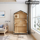 Home Solid Wood Cage Cabinet Villa Apartment Climbing Rack Luxury Large Space Nest Cat House