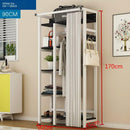 Clothes Rack Shoe Curtain With Family Clothes Rack Plus Wide Wardrobe Bedroom Multi-functional