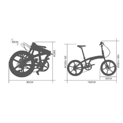 20/22 Inch Folding Foldable Bike Ultra Light Portable Aluminum Alloy Variable Speed Bicycle