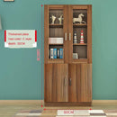 SENBIJU Bookshelf Modern Shelf Living Room Cabinet Glass Door Locker Simple Bookcase Free