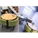 (MUWU) Simple Negotiation Stoic Table and Chair Combination 4 People Leisure Creative Reception Net