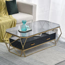 Tea Table Nordic Small Family-sized Marble Coffee Table Modern Simple Living Room Rectangular Coffee