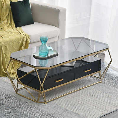 Tea Table Nordic Small Family-sized Marble Coffee Table Modern Simple Living Room Rectangular Coffee