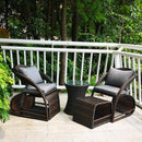 Outdoor Table and Chair Rattan Chair Small Apartment Home Leisure Lounge Chair Balcony Table and