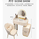 YICHANG Dressing Table With Password Intelligent Fingerprint Lock Cabinet Rock Plate Solid Wood