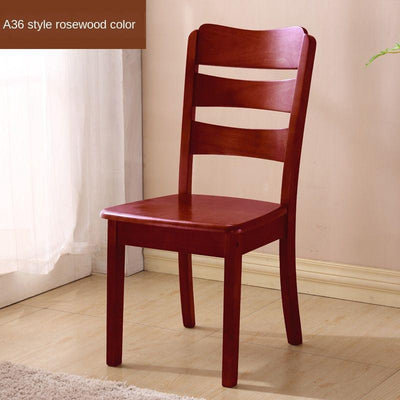 Solid Wooden Dining Chair Family Hotel Restaurant Chair Log Chair