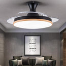 Ceiling invisible ceiling fan light ultra-thin LED telescopic folding fan light dining room living