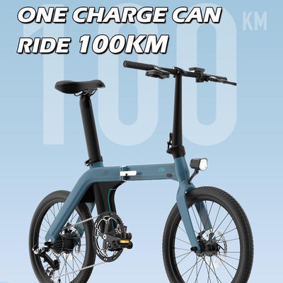 Fiido Foldable Bicycle 20 Inch 7 Speed Electric Bike 36V Detachable Lithium Battery Electric Assist