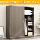 2021 Cabinet Sliding Wardrobe Bedroom Solid Door Rental House Children's Wooden Dormitory Home