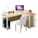 Modern Computer Desk L-shaped Study Table Corner Desk for Office Home Study Desk