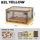 Koala 100L Transparent Foldable Storage Box with Wheels Made by Premium Quality Material