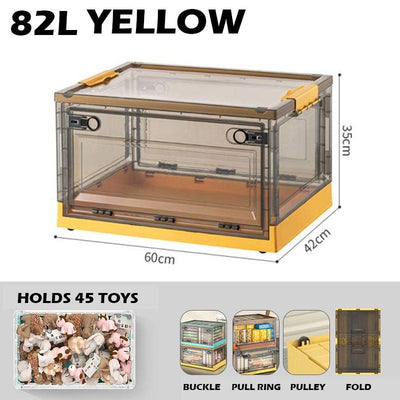 Koala 100L Transparent Foldable Storage Box with Wheels Made by Premium Quality Material