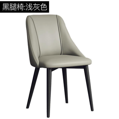 DF Dining Chair Nordic Stool Chair Back Rest Dining Chair PU Waterproof Wear Resistant Chair