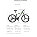 Forever Mountain Bike 26 Inch High Carbon Steel Shifting Adults Road Bike Double Disc Brakes Men's