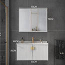 Zcm Bathroom Marble Bathroom Cabinet Solid Wood Stone Plate Bathroom Cabinet Combination Modern