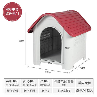 Outdoor Dog Cage Rain Proof Cat Outdoor Warm House Four Seasons General Dog Cage Waterproof Large