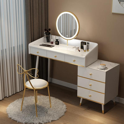 YICHANG Light Luxury Nordic Internet Celebrity Ins Style Dressing Table Bedroom Small Apartment