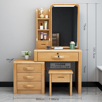 All Solid Wood Bedroom Modern Simple Multifunctional Dressing Table High End Dressing Table Chinese