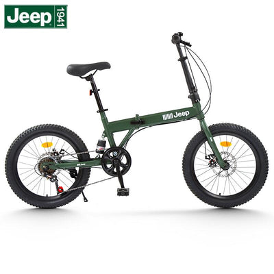 Jeep Foldable Mountain Bicycle 20 Inch Rear Shock Absorber Folding Bike Shimano Shift Bike