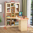 IN STOCK Solid Wood Bookshelf Combination Corner Children's Learning Home Student Computer Desktop