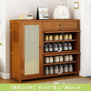 Rattan solid wood Shoe cabinet breathable large capacity deodorant rattan weaving porch cabinet