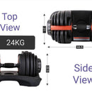 Adjustable Dumbbell Home Gym Fitness Equipment (24kg/ 40kg)