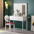 Golden Steel and Wood Dressing Table, Simple Make-up, Modern Movie Studio, School Color Make-up