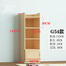 Book Shelf Solid Wood Bookshelf Cabinet Modern Simple Floor Bookcase Shelf Log Pine With Door Bay