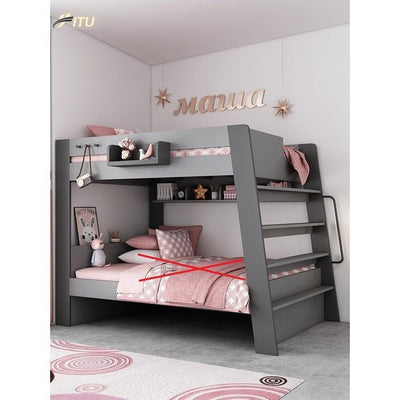 Lu Modern Double Decker Bunk Bed For Kids Adults Queen Bunk Bed With Drawer Mattress Set High