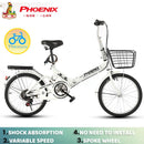 Phoenix🚴‍♀️Folding Bike Spot Road Bikes Ready Stockfolding Bicycles, Women''s Lightweight Portable