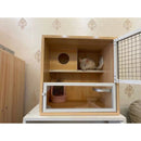 RUNPET Chinchilla Cabinet Super Large Solid Wood Ecological Board Chinchilla Villa Pet Products Cage