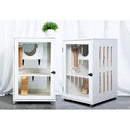 RUNPET Cat House Solid Wood Cat Villa Household Double Layer Three Layer Cat Cage Transparent Cat