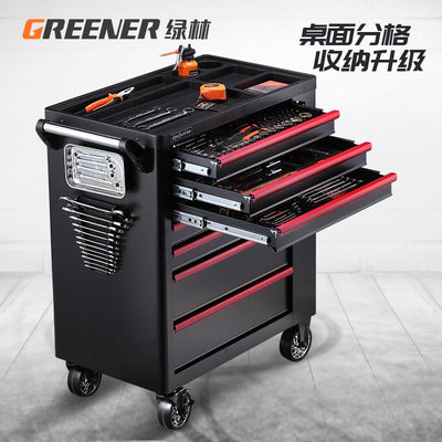 SHANJIE Trolley Tool Cart Iron Cabinet, Workshop Auto Repair Drawer Multifunctio