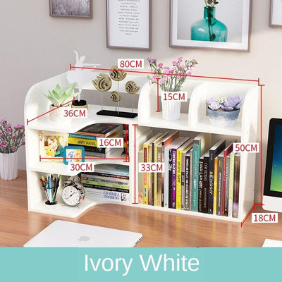 Desk Small Bookshelf on Simple Office Desktop Rack Multi-layer Student Dormitory Storage Children