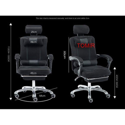 Ergonomic Computer Chair Home Office Chair Reclining Lift Staff Back Swivel Chairs